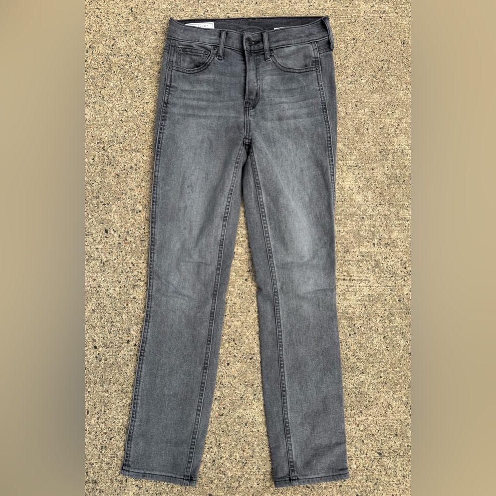 GAP Vintage Slim Mid Rise Jeans - Charcoal, Size 00